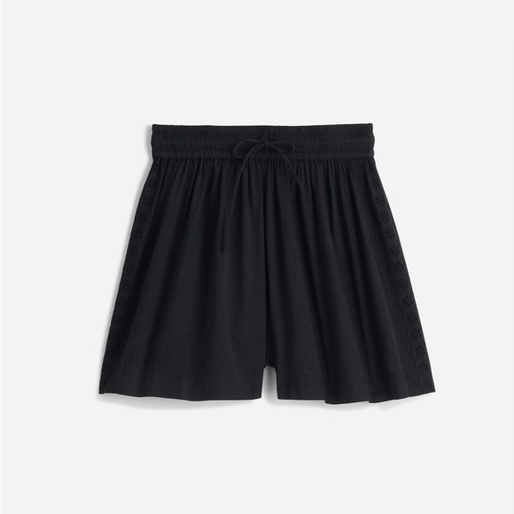 Madewell embroidered pull-on cover up shorts - Picture 3 of 5